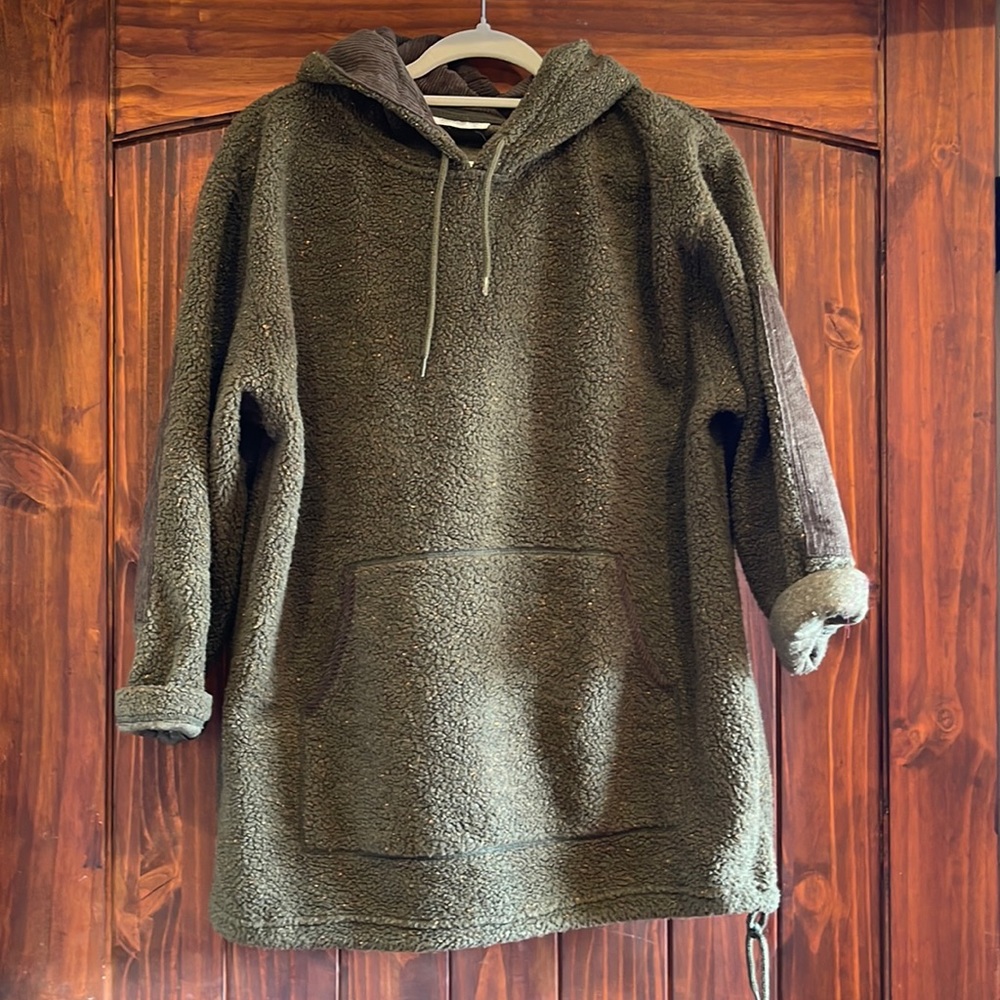 Jones of New York Sport XL Olive pullover Sweater with hood